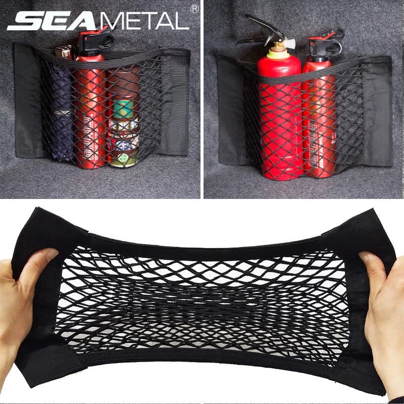 Car Trunk Mesh Organizer Car Tail Storage Net Seat