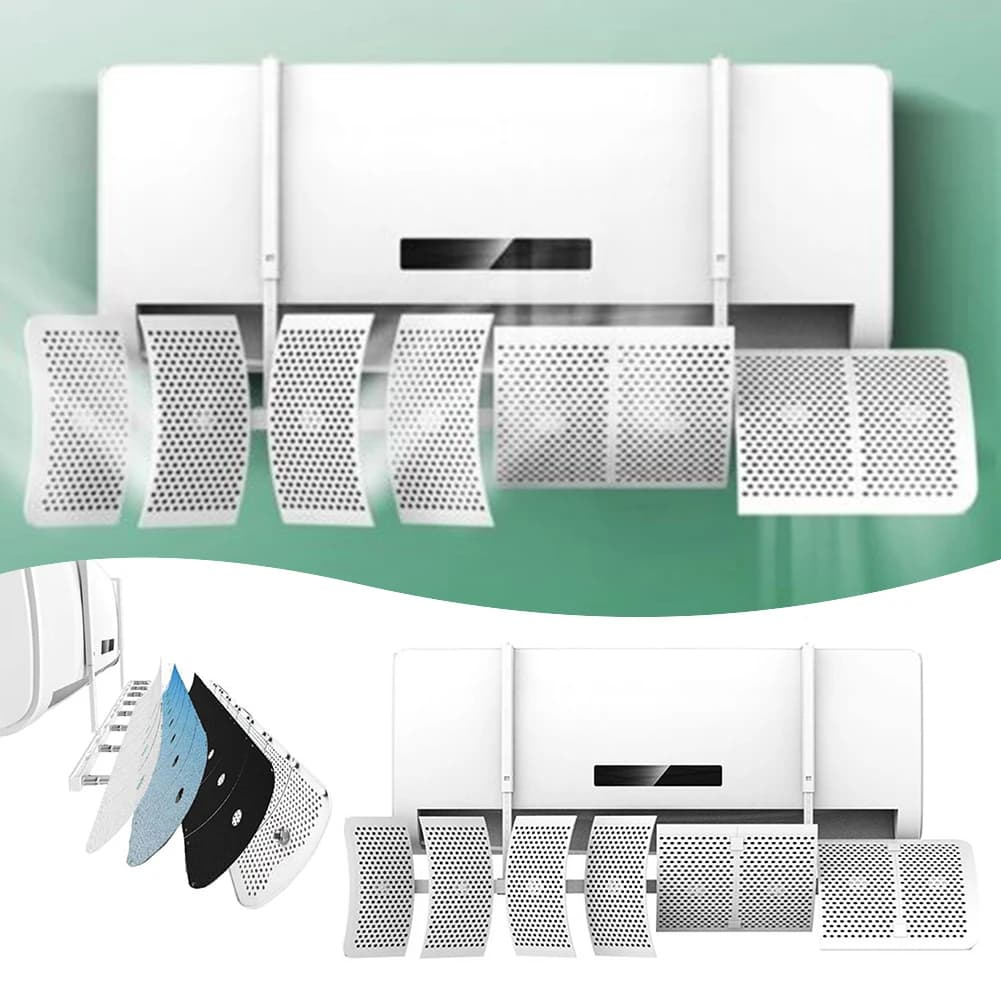 New Air Conditioner Wind Deflector Adjustable Retractable Universal Anti Direct-Blow Air Conditioning Windshield Device 90*27cm