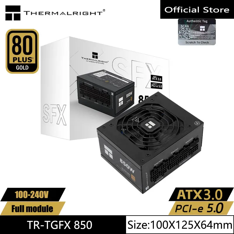 Thermalright TR-TGFX850 computer case power supply,SFX gold medal full module,support ATX3.0 /pcie5.0 (850 /750W)