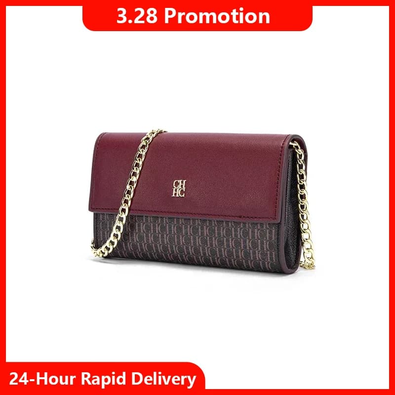 CH Fashion Women's Shoulder Bag with Letter Printing Design 2025 Festival Essential Versatile Women's Chain Bag