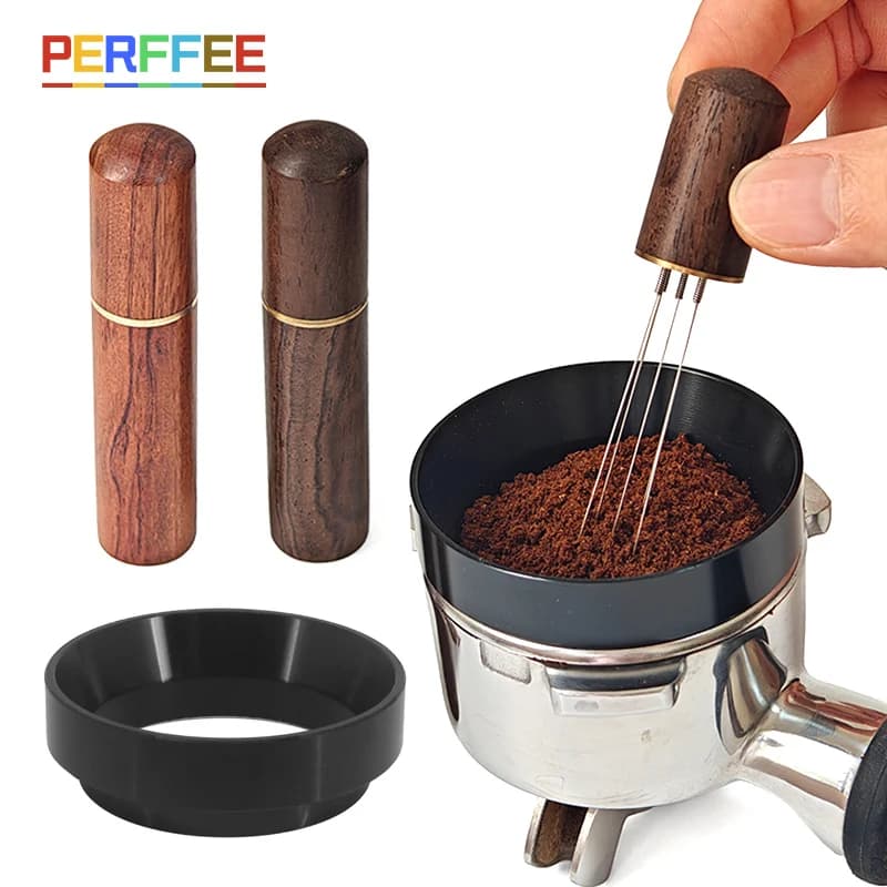 Espresso Coffee Stirrer Needle Distributor Coffee Powder Stirrer Wood  Handle Coffee Stirring Tool WDT Tools Barista Accessories