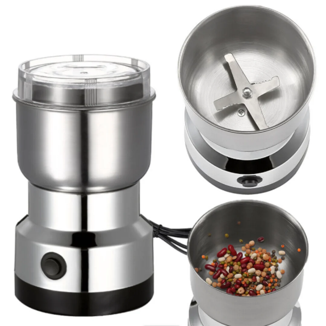 Kitchen Multifunctional 4 Blade Grain Grinder Coffee Chopping Home Electric Coffee Grinder Nut Bean Flavor Blender