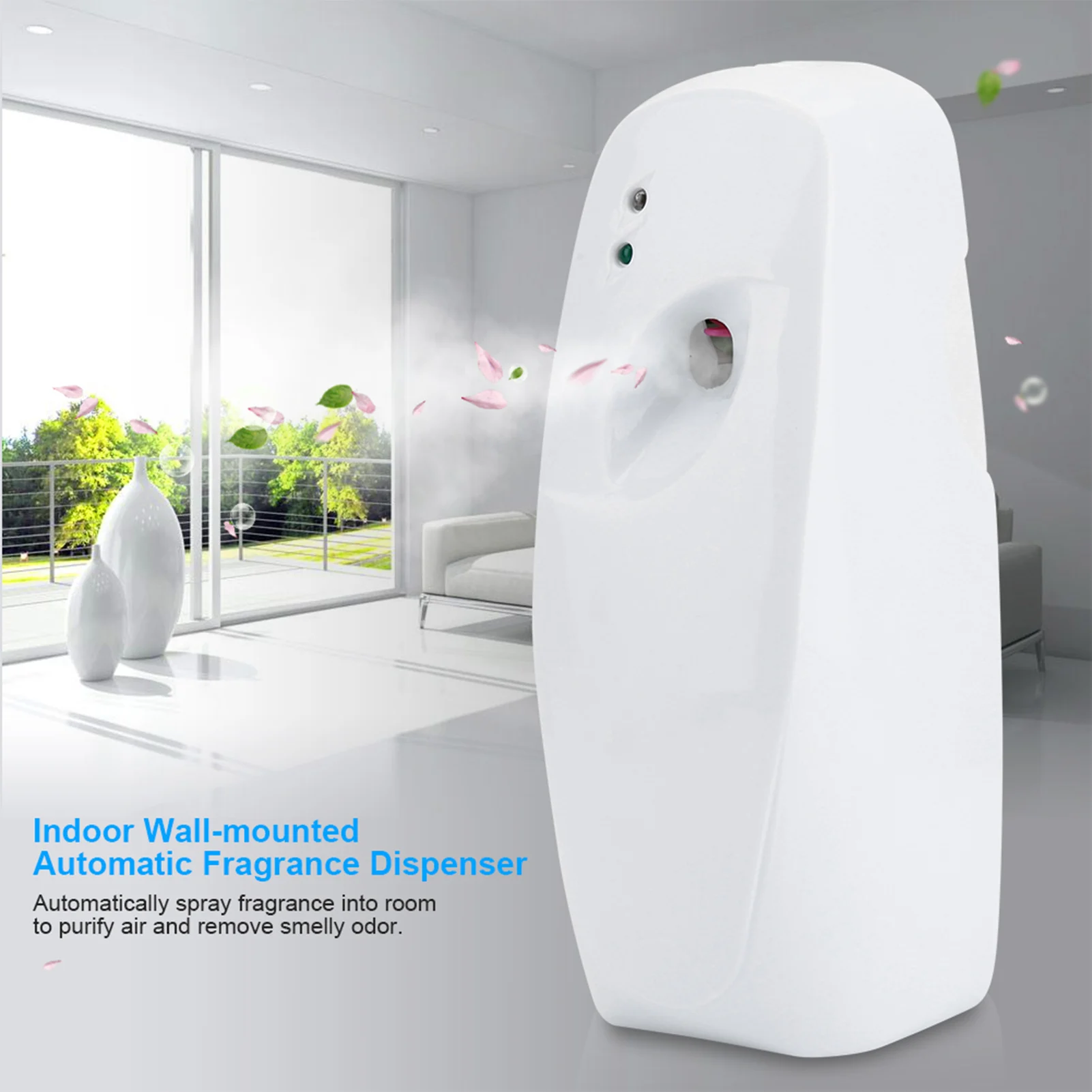 Home Indoor Wall Mounted Automatic Adjustable Air Freshener Fragrance Aerosol Spray Dispenser