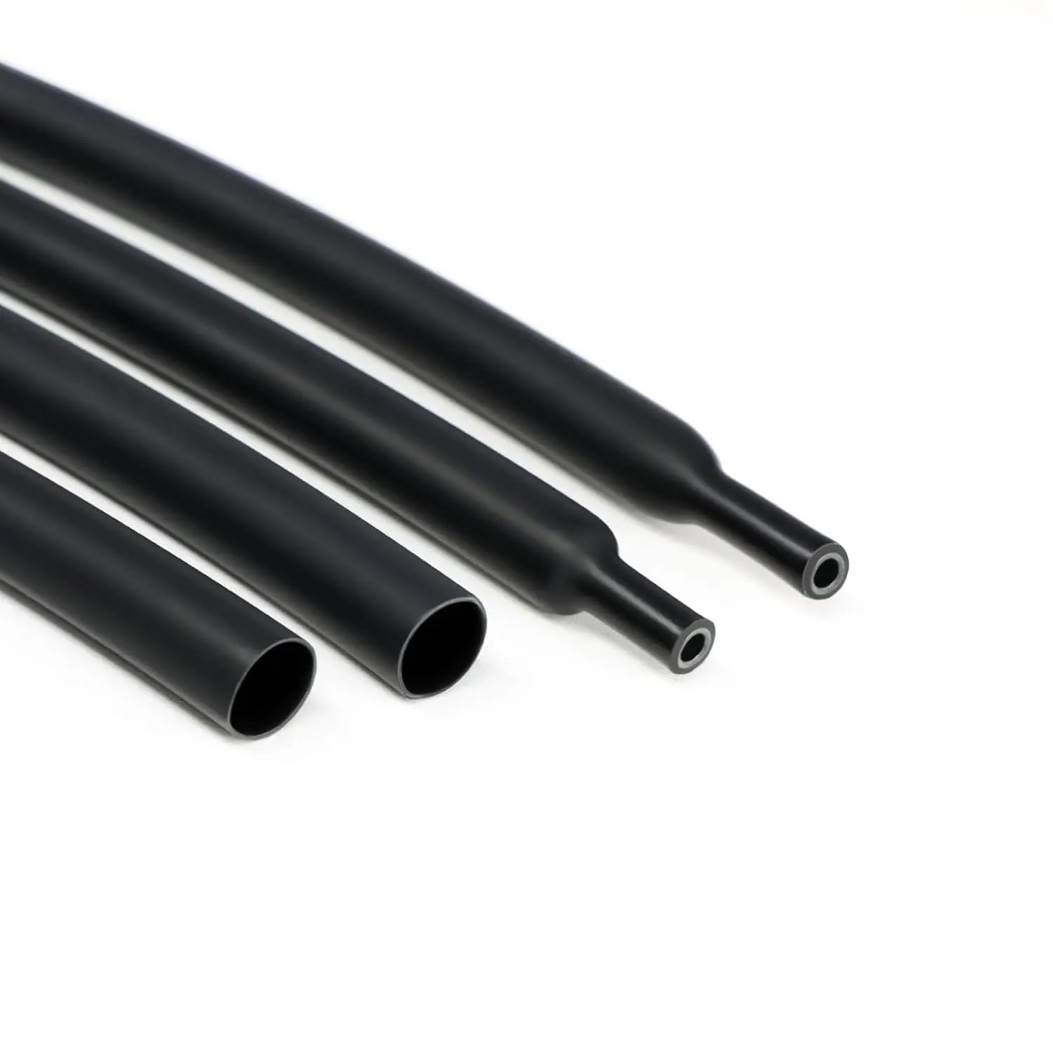 Φ1.6mm to Φ64m 3:1 Ratio Heat Shrink Tubing 1m/2m/3m/5m/10m Dual Wall Adhesive Lined Shrinkable Wire Wrap Tube Waterproof Black