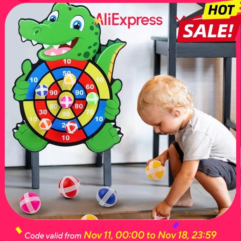 Educational Dart Board Baby Dart Indoor Sports Child Montessori Games for Children 3 to 7 Years