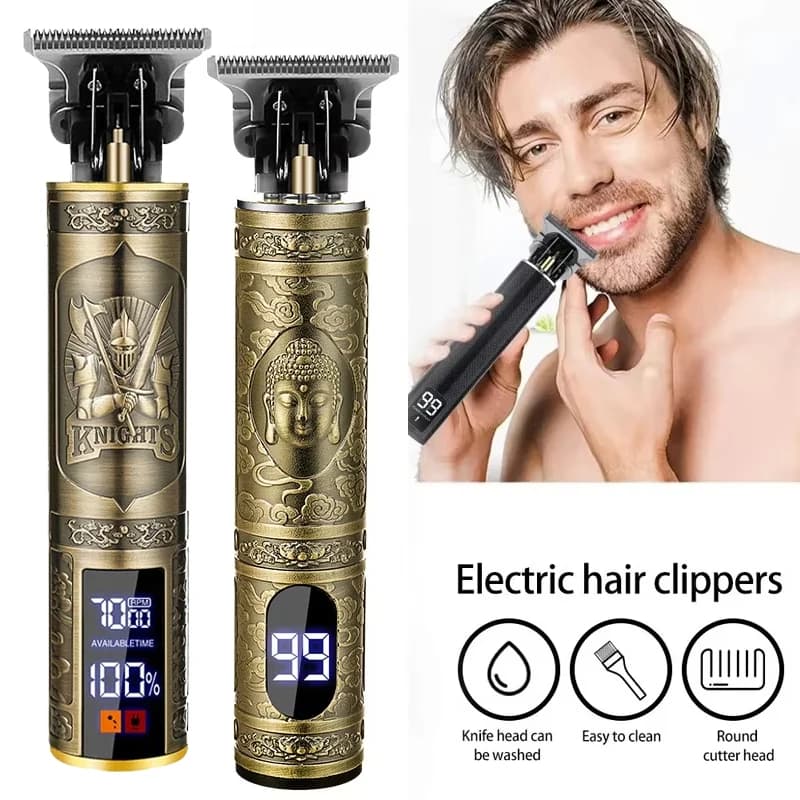 Vintage Hair Clipper Cordless Trimmer portable USB Fast Charging Hair Cutting Machine Electric Shaver Barber Professional Barber