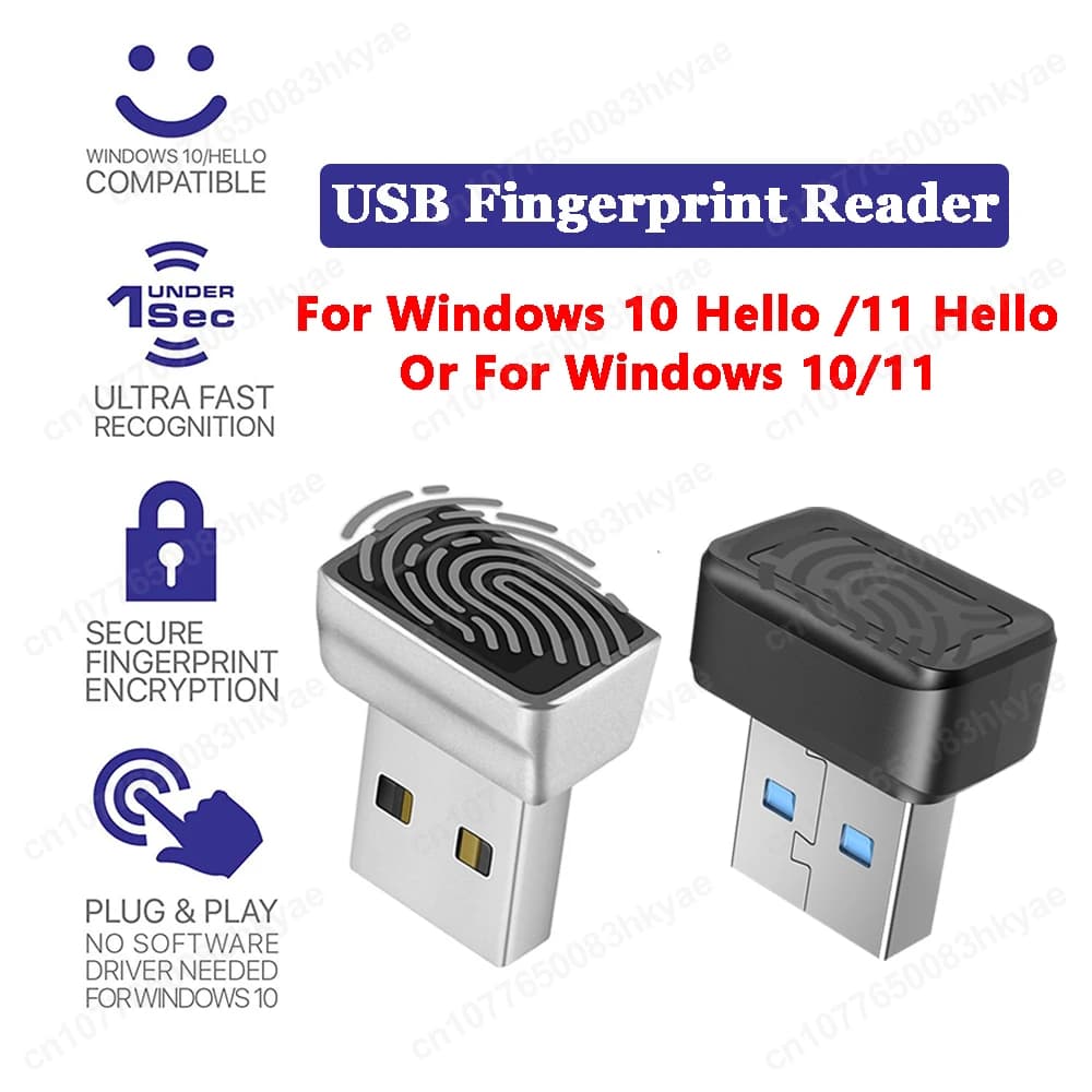 USB Fingerprint Key Reader For Windows 10/11 Hello