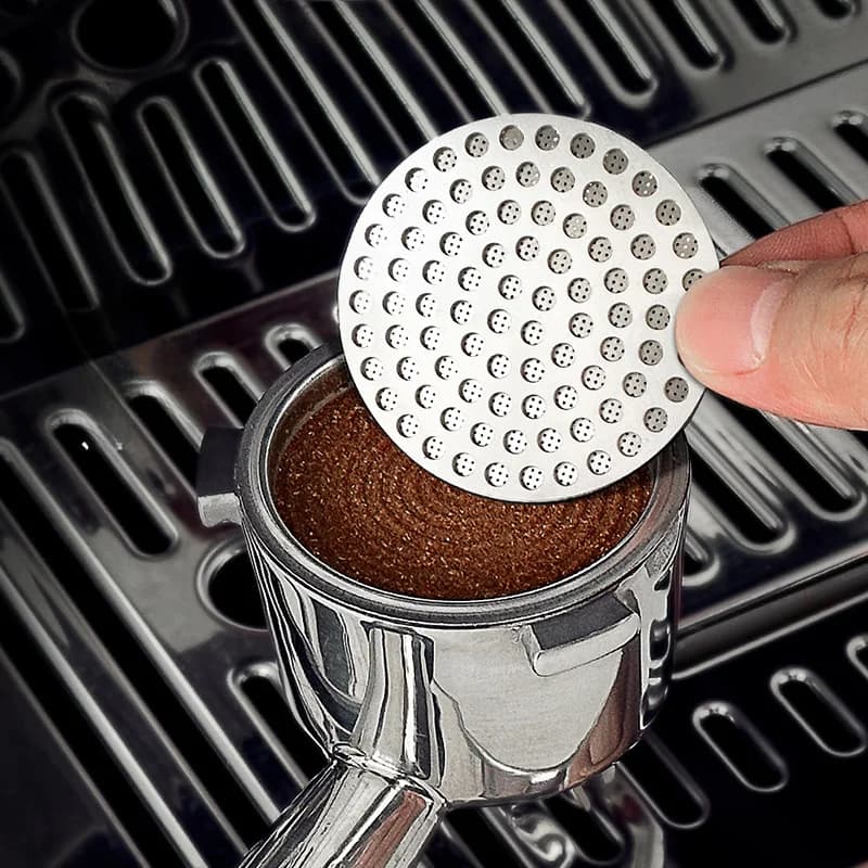 XHYKFFILTER 51/53/58.5mm Espresso Puck Screen Double Layer Metal Coffee Reusable Filter for Portafilter Home Basket Accessories