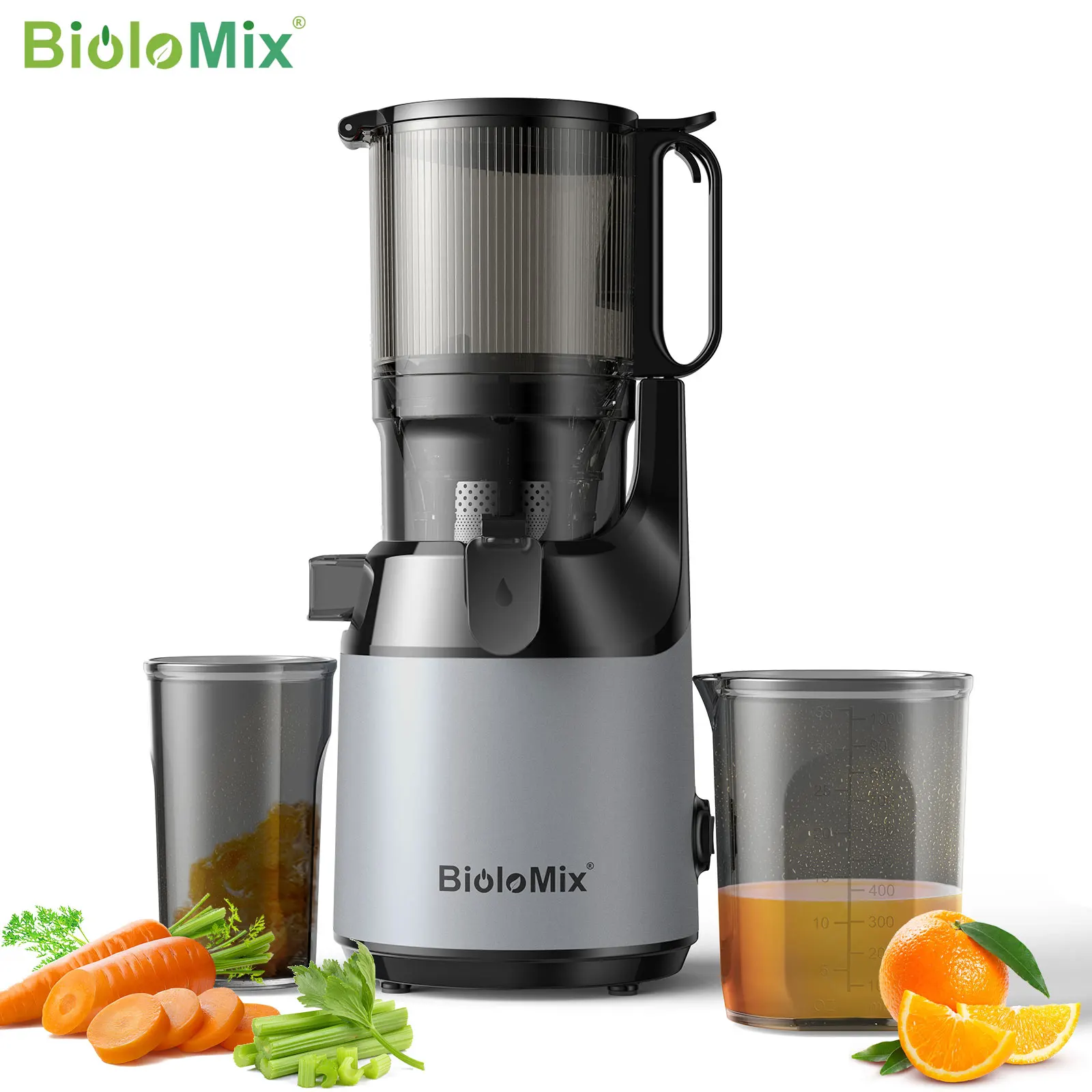 BioloMix Cold Press Juicer,with 130mm Feed Chute,F