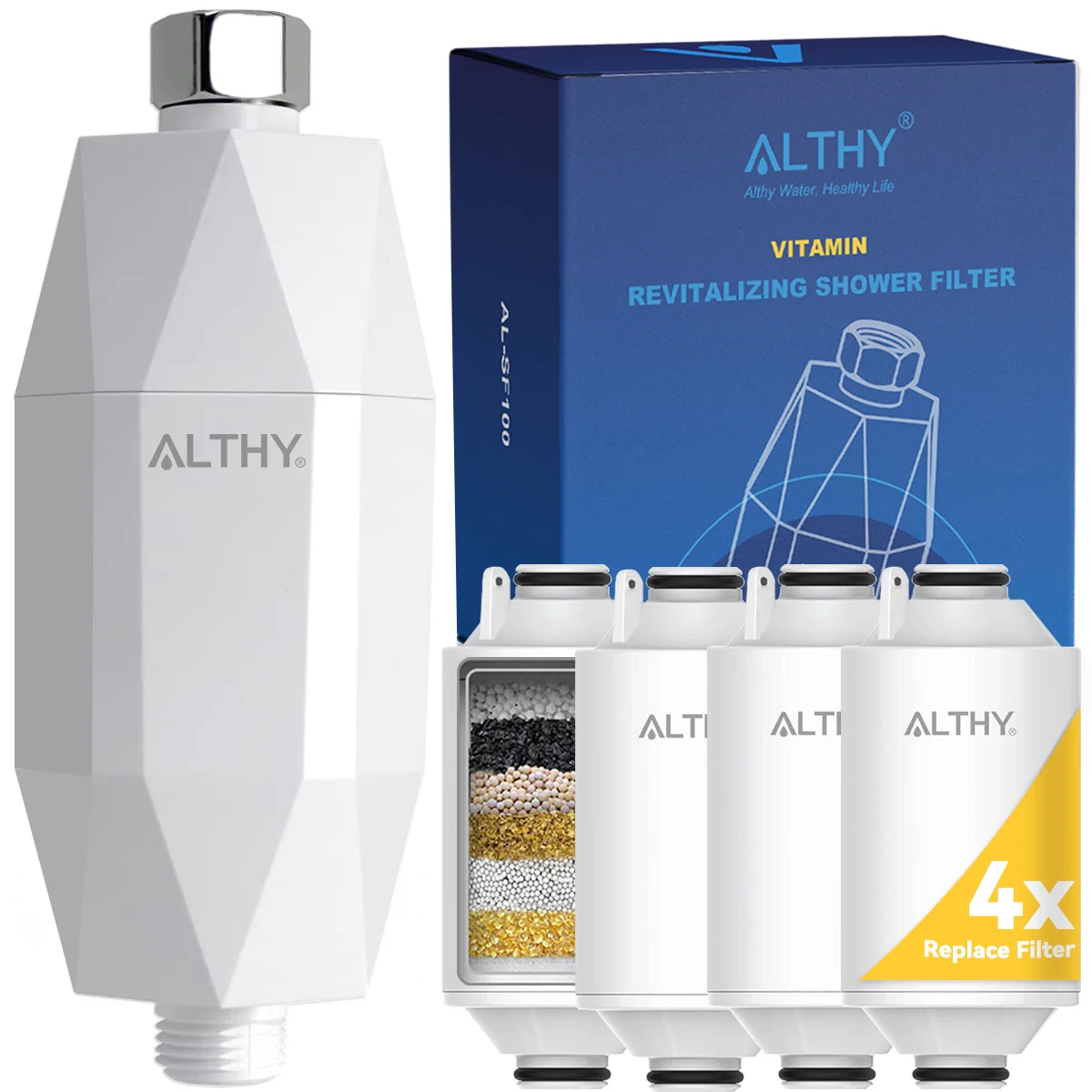 ALTHY Vitamin C Revitalizing Shower Water Filter -