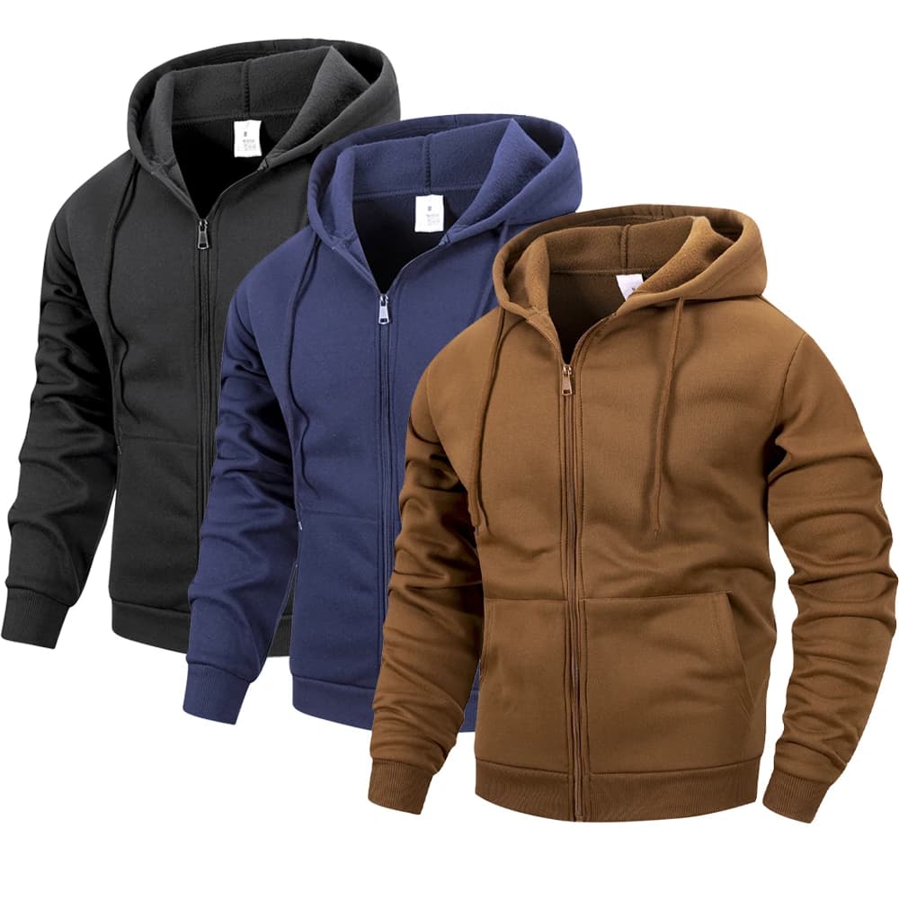 Men's Zip Hoodie Jacket Hooded Sports Outdoor Dail