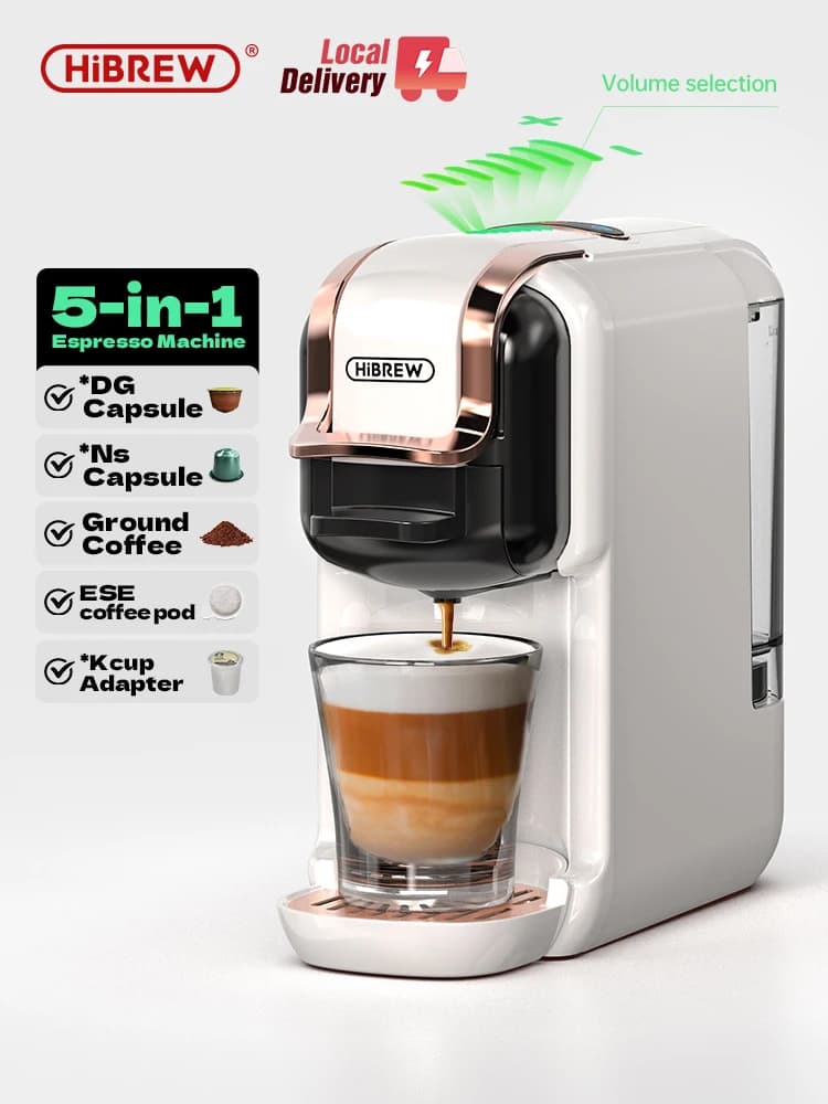 HiBREW 5 in 1 Multiple Capsule Coffee Machine Hot/