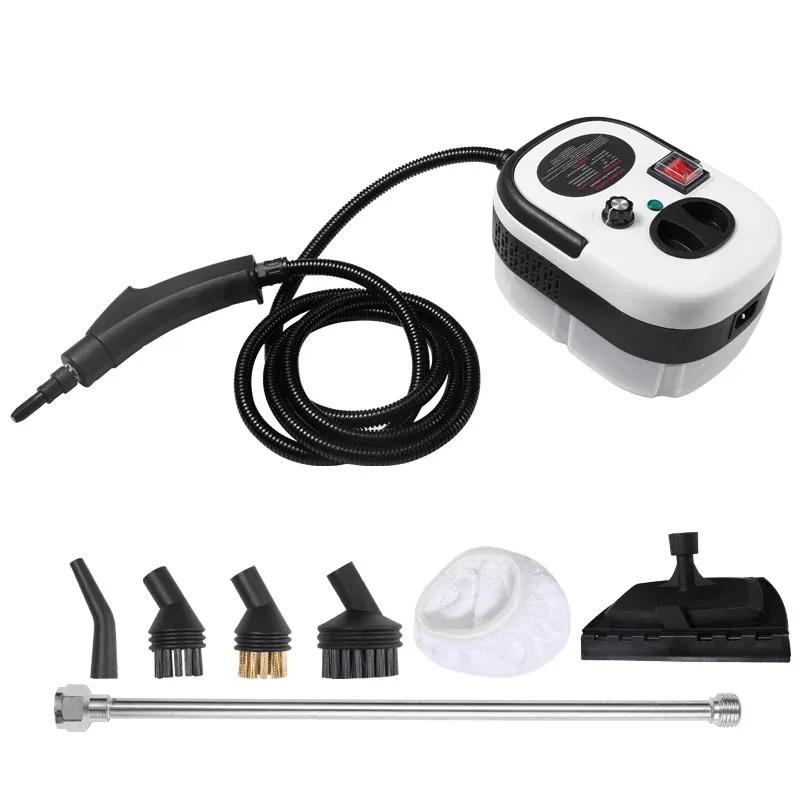 Portable Handheld Steam Cleaner High Temperature Pressurized Steam Cleaning Machine With Brush Heads For Kitchen Car
