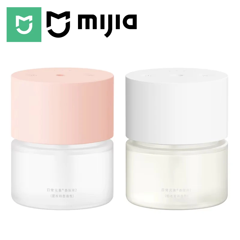 MIJIA Smart Scent Diffuser 2,Sealed Bottle,2 Scents Wood Tea & Lychee,aroma diffusers 135 mL, 3 Levels,60 Days Use,Type‑C