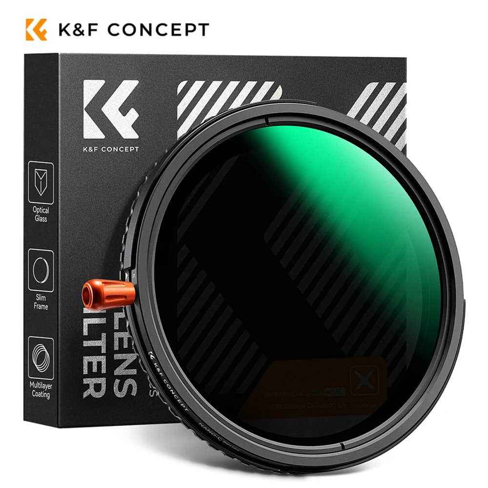 K&F Concept 3in1 ND2-32+CPL+Black Diffusion 1/4 Multi-Function Polarized Variable ND Black Mist Filter 37/49/52/58/67/72/77/82mm