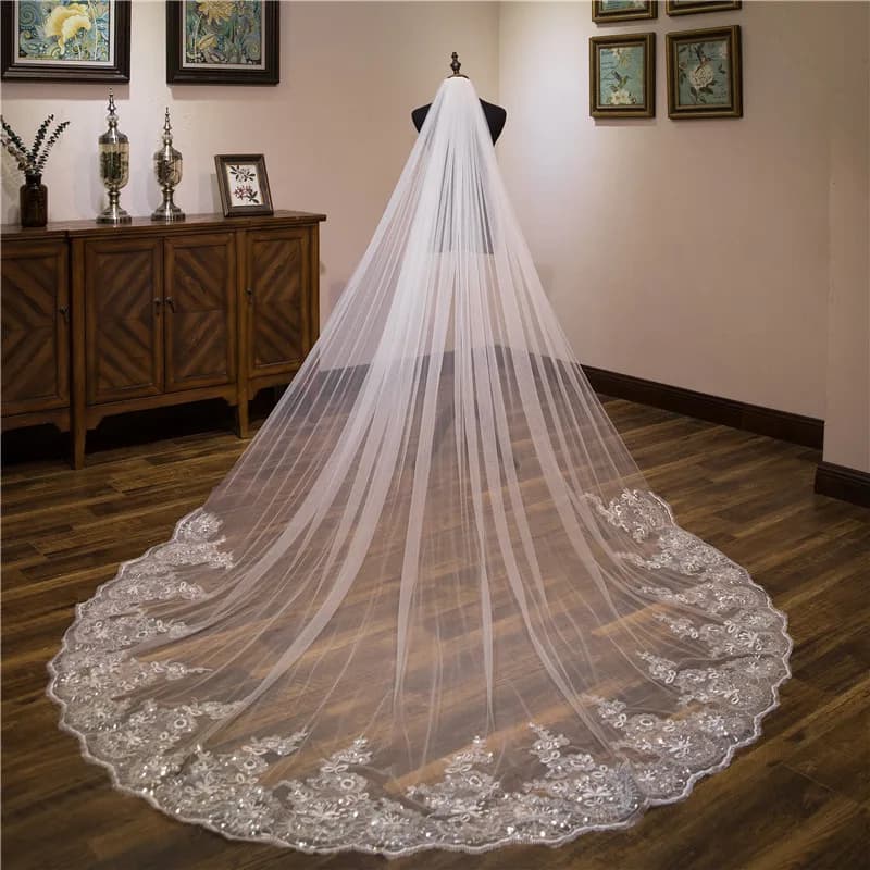 Wholesale white Ivory 3*3 Meter Cathedral wedding