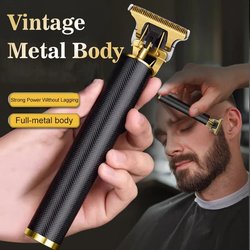 USB Fast Charging Electric Hair Clipper T9 Vintage Barber Shaver Professional Portable Hair Trimmer for All Types of Hair