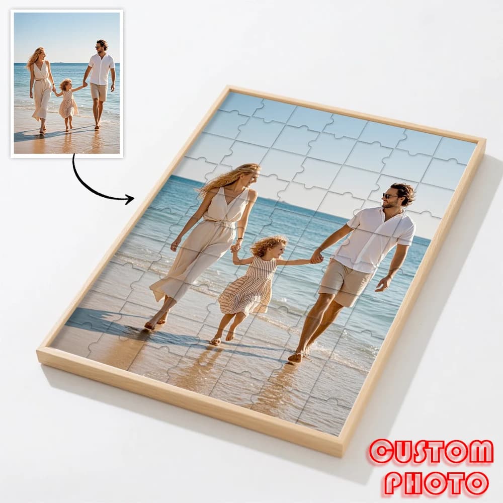 Customized Wooden Puzzles,Wooden Frames in Multiple Color Sizes,Custom Graduation Photo Puzzles as Creative Gifts