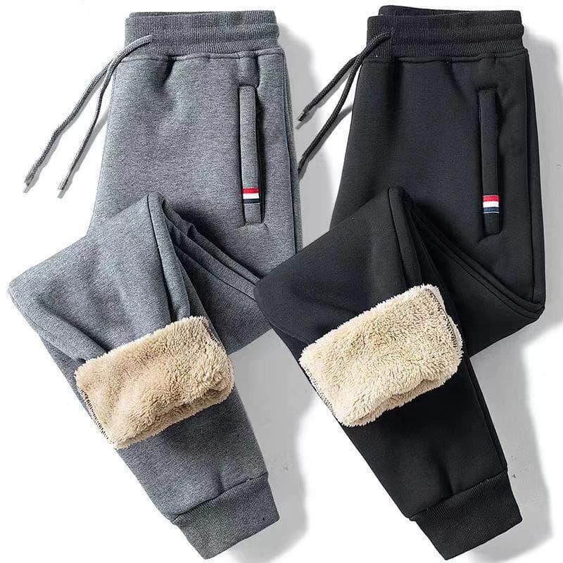 Winter Lambswool Warm Casual Pants Men's Fitness J