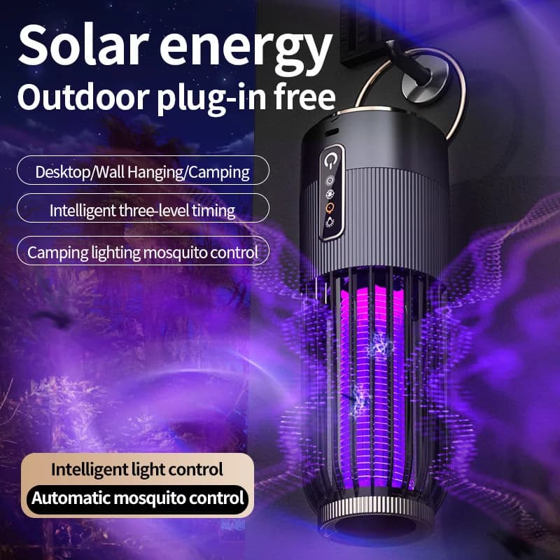 2500V Solar Powered Mosquito Killer Solar Charging