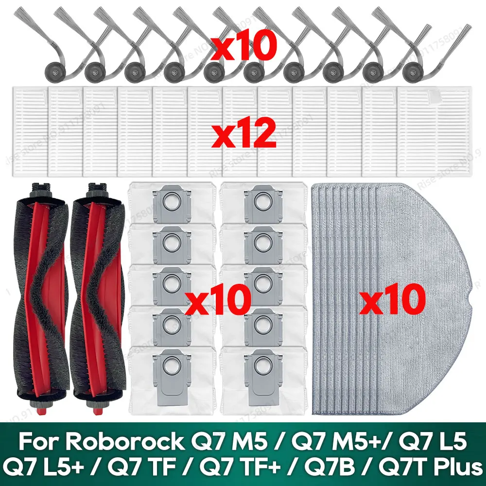 Compatible for Roborock Q7 M5 / Q7 M5+ / Q7 L5 / Q7 L5+ / Q7 TF / Q7 TF+ / Q7B / Q7T Plus / Q8 / Q8+ Accessories Spare Parts