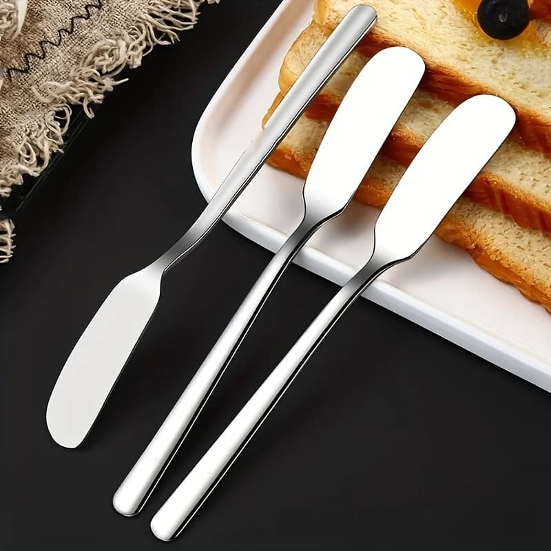 2 pieces, butter knife, stainless steel butter kni