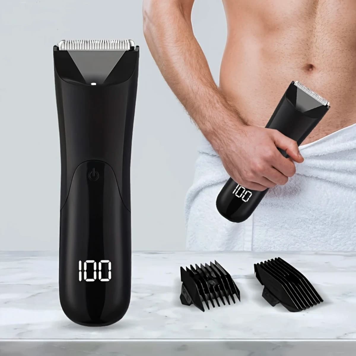 Men's Body Trimmer, Electric Razor, Pubic and Unde