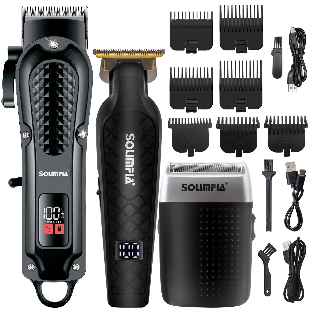 Solimpia Hair Clippers Set Machine Oil Head Carvin