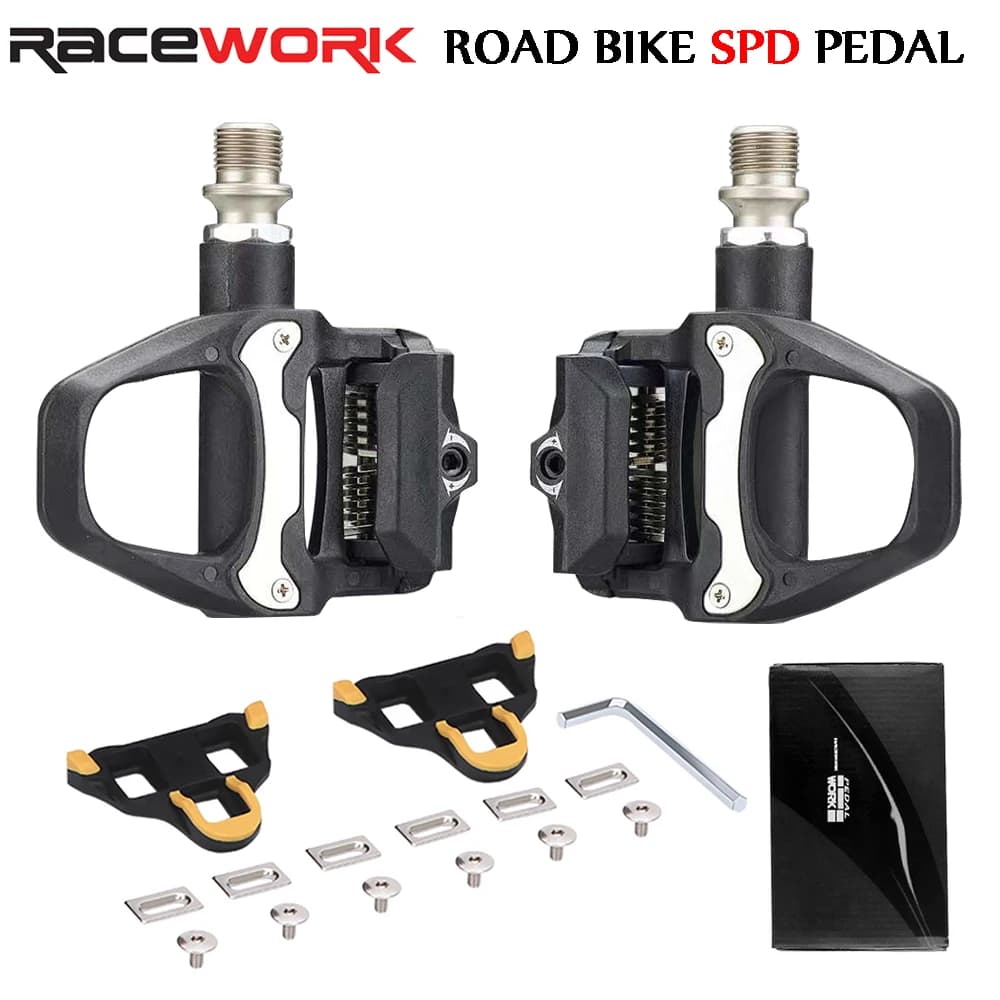 RACEWORK Road Bike Pedal Nylon Bicycle Locking ped