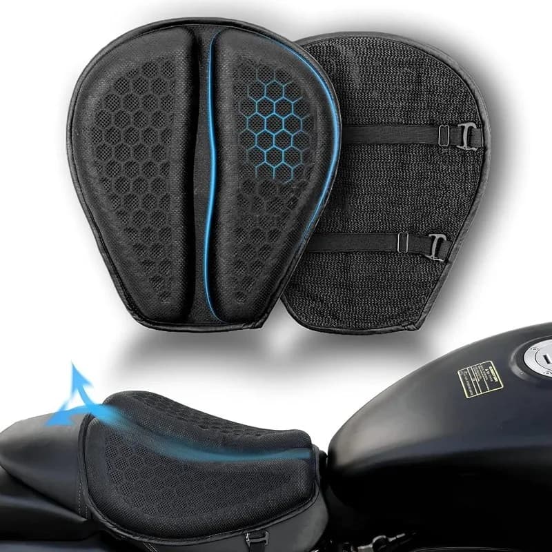 Motorcycle Seat Cushion 3D Honeycomb Anti-slip Mot