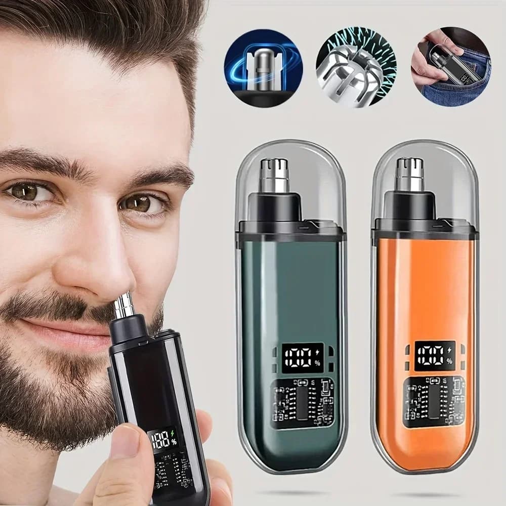 Nose Ear Hair Trimmer for Men - USB C Rechargeable
