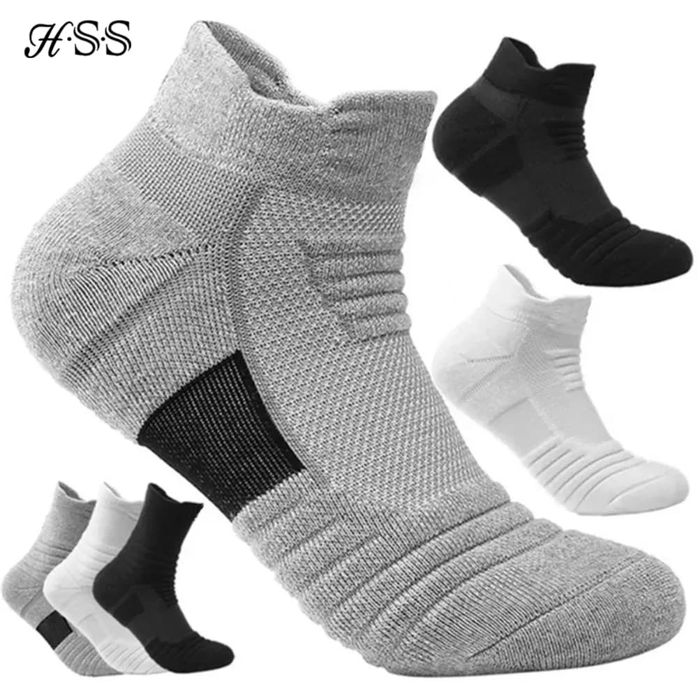 1/3 Pairs Anti-slip Football Socks Men Cotton Sock