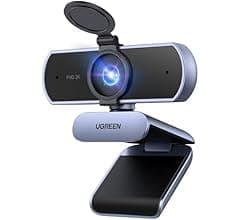 يوجرين كاميرا ويب FineCam Lite 2K مزودة بغطاء للخصوصية، وميكروفون مزدوج، وصوت ستيريو، ودقة 2K 30 إطارًا في الثانية، مع تصحي…