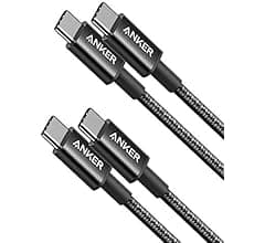 كيبل USB C إلى USB C كيبل شحن سريع 60 واط لآيفون 17 / 16 / 15، آيباد ميني 6 سامسونج S25 / S24 / S23، ماك بوك برو/ اير، اتش …