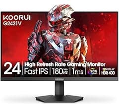 شاشة ألعاب G2421V بدقة QHD 2560×1440 180Hz وقت استجابة 1 مللي ثانية جي تي جي بتقنية IPS سريعة وHDR400 ومزامنة تكيفية نطاق أ…