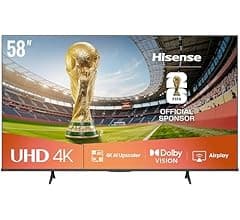 تلفزيون ذكي 58 بوصة 4K UHD 58E6Q، دولبي فيجن، محسن 4K بـAI، ألعاب في دولبي، حركة سلسة مع MEMC، وضع رياضي بـAI، مشاركة مع ال…