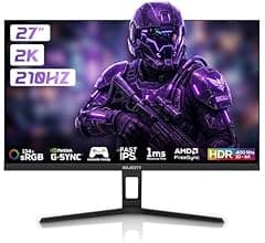 شاشة ألعاب من ماجيستي 27 بوصة 2K QHD | FAST ULTRA IPS | 210Hz | 1ms | HDR400 Ready | ‎134% sRGB | 10-Bit | G-SYNC &amp; FreeSyn…