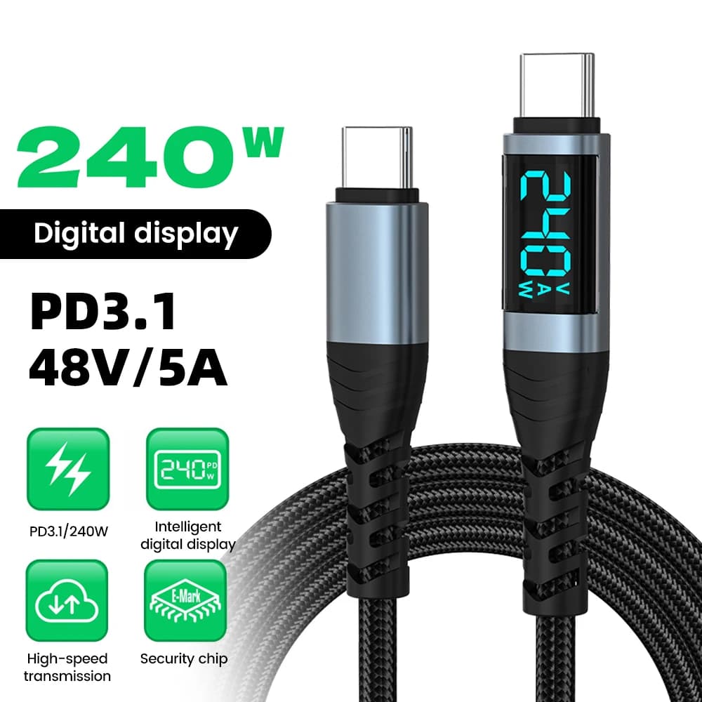 كيبل 240W USB 240 واط