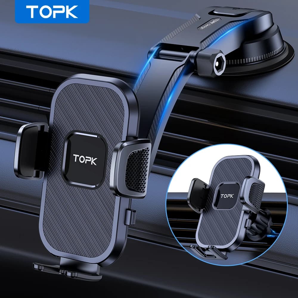 TOPK Car Phone Holder Gravity Stand for iPhone Xia