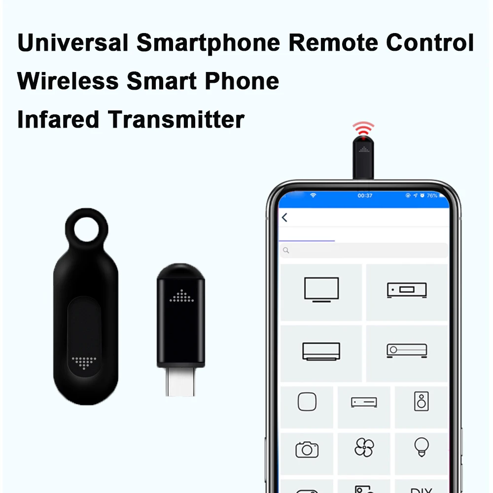 Mobile phone Remote Control TypeC for iPhone IR Bl