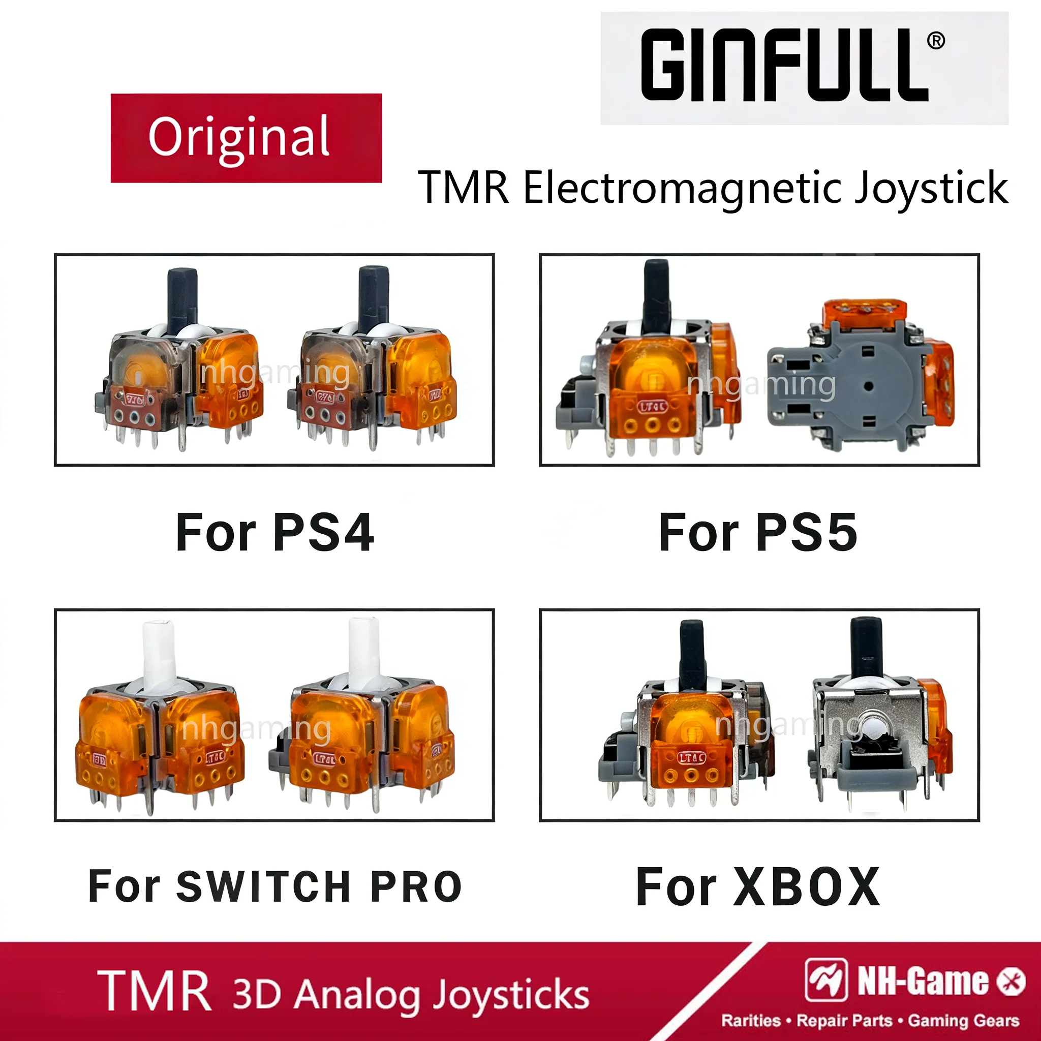 10PCS/20PCS TMR Electromagnetic Joystick For PS5 Gamepad 3D Analog Stick Sensor Module For Ps4 For Xbox One Controller