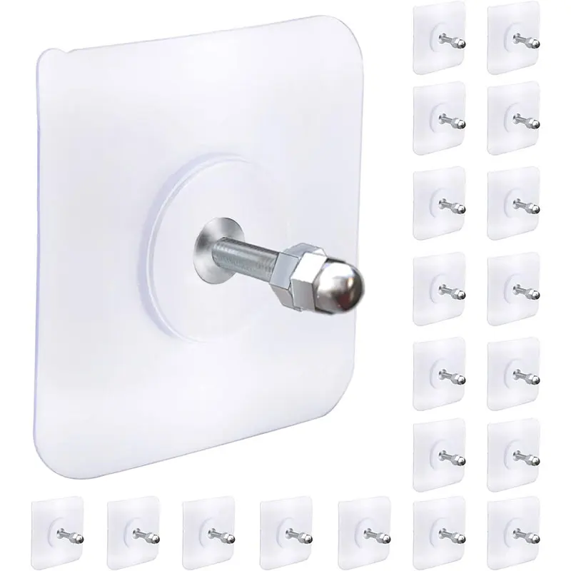 2-10Pcs Screw Wall Hooks Self Adhesive Hangers Sea